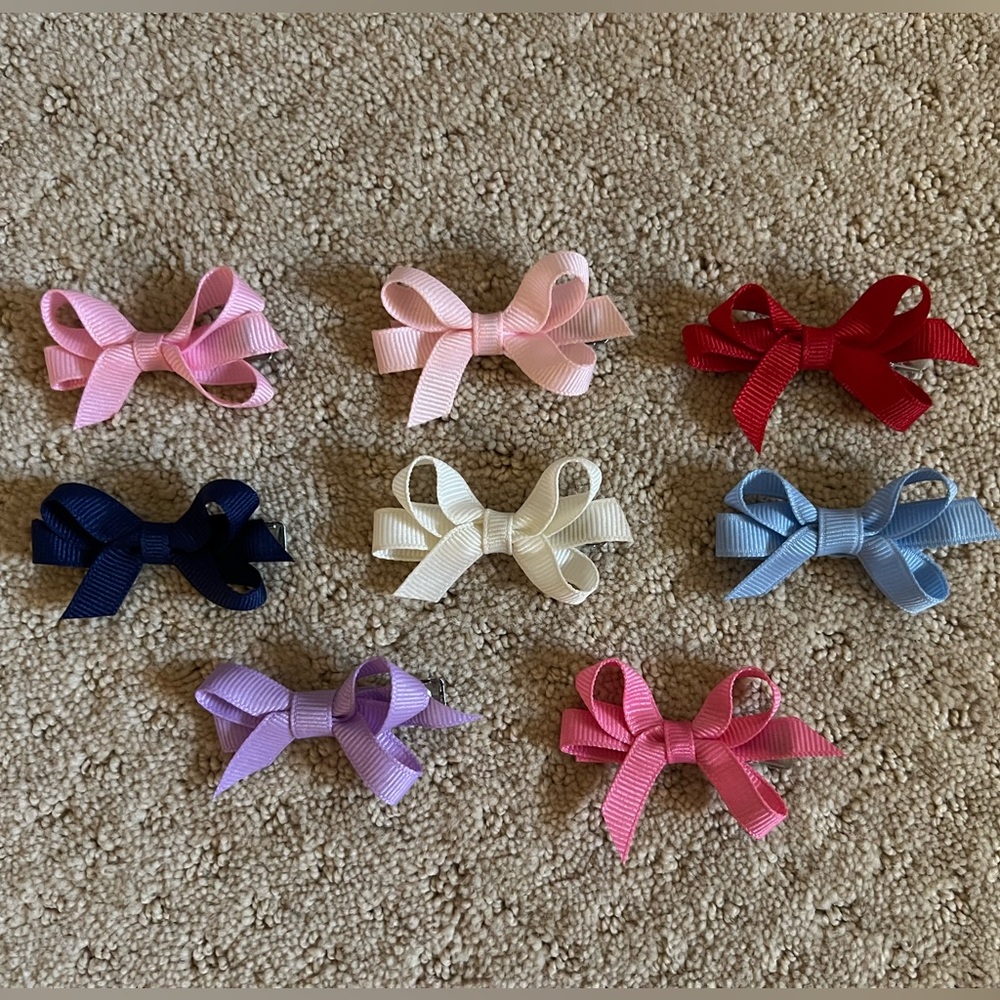 Lot of Tiny Wee Ones Alligator Clip Bows